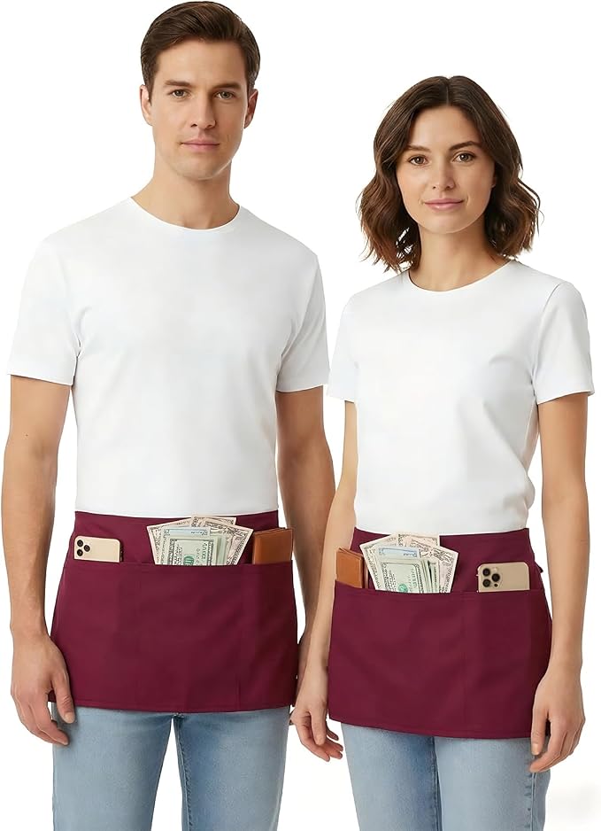 BOHARERS Waist Apron with 3 Pockets 3 Pack - Image 4
