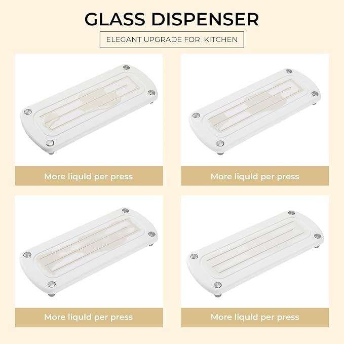 Kitchen Soap Dispenser Set - 16OZ White Glass Bottle - Image 4
