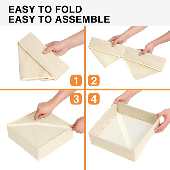 DIMJ Drawer Organizer Clothes 12 Pack - Image 5