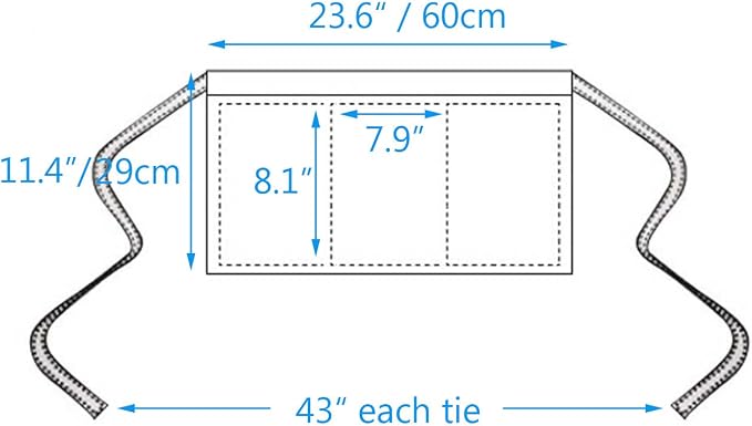 BOHARERS Waist Apron with 3 Pockets 3 Pack - Image 5