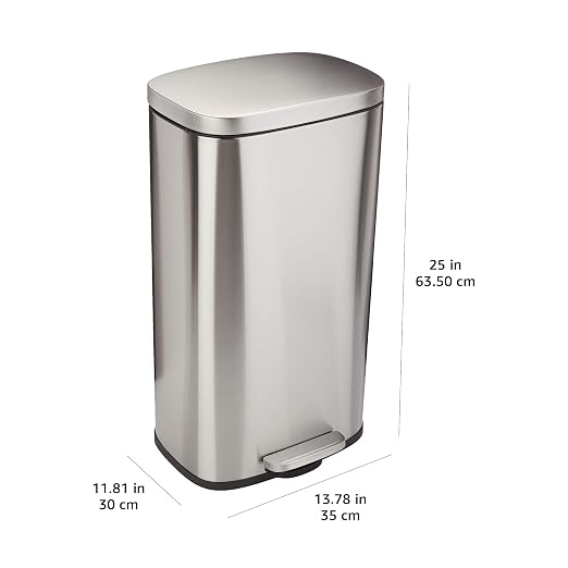 Amazon Basics Smudge Resistant Rectangular Trash Can - Image 3