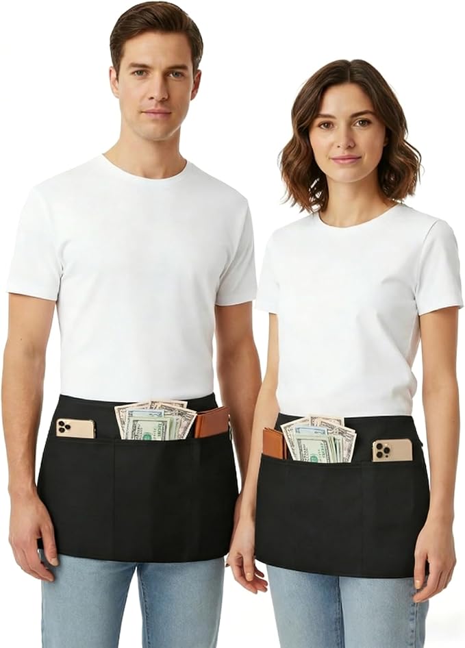 BOHARERS Waist Apron with 3 Pockets 3 Pack - Image 3