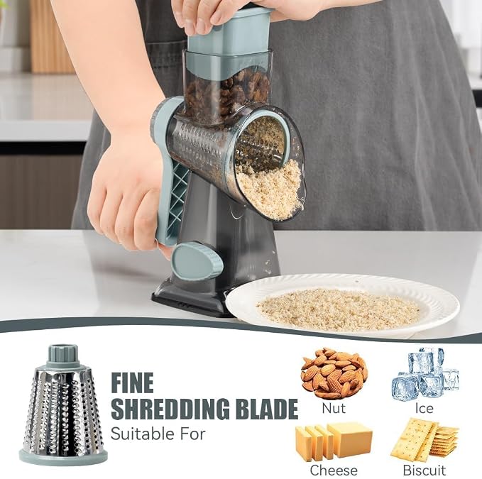 KEOUKE Rotary Cheese Grater Pro 6 in 1 - Image 4