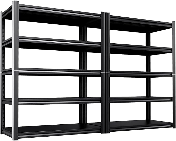 2 Pack 5-Tier Garage Shelving by Unknown