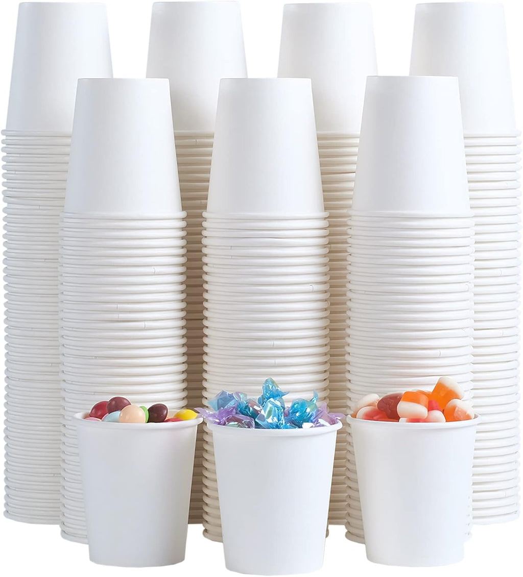 Lamosi 300 Pack 5 oz Paper Cups, Disposable Bathroom Cups 5oz Paper, Small Mouthwash Cups, Paper Espresso Cups, Mini Paper Cups for Travel, Party, Picnics, Home