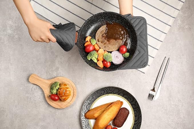 Oven Pot Holder with Pocket Cotton Heat Resistant Coaster Potholder Kitchen Hot - Image 4
