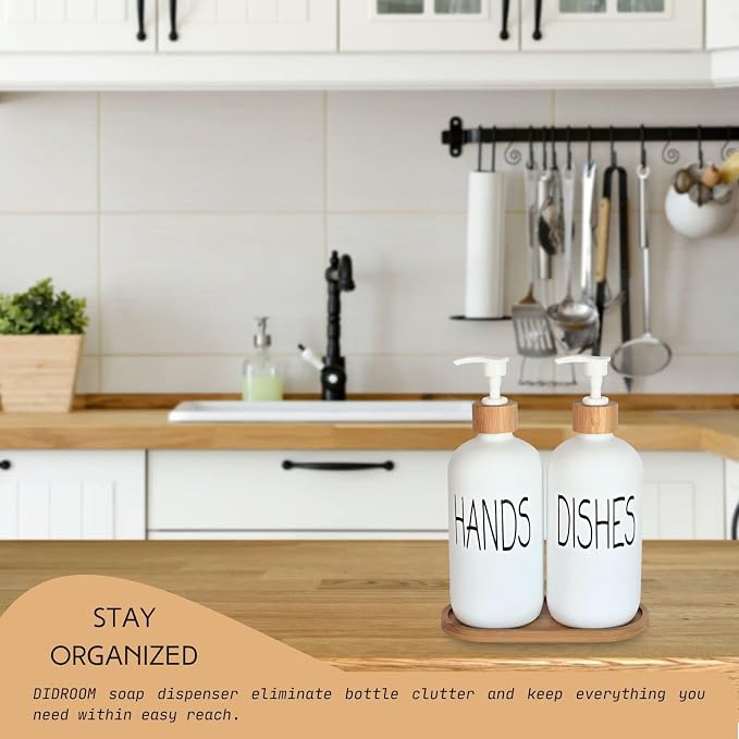 Glass Soap Dispenser Set - Image 3