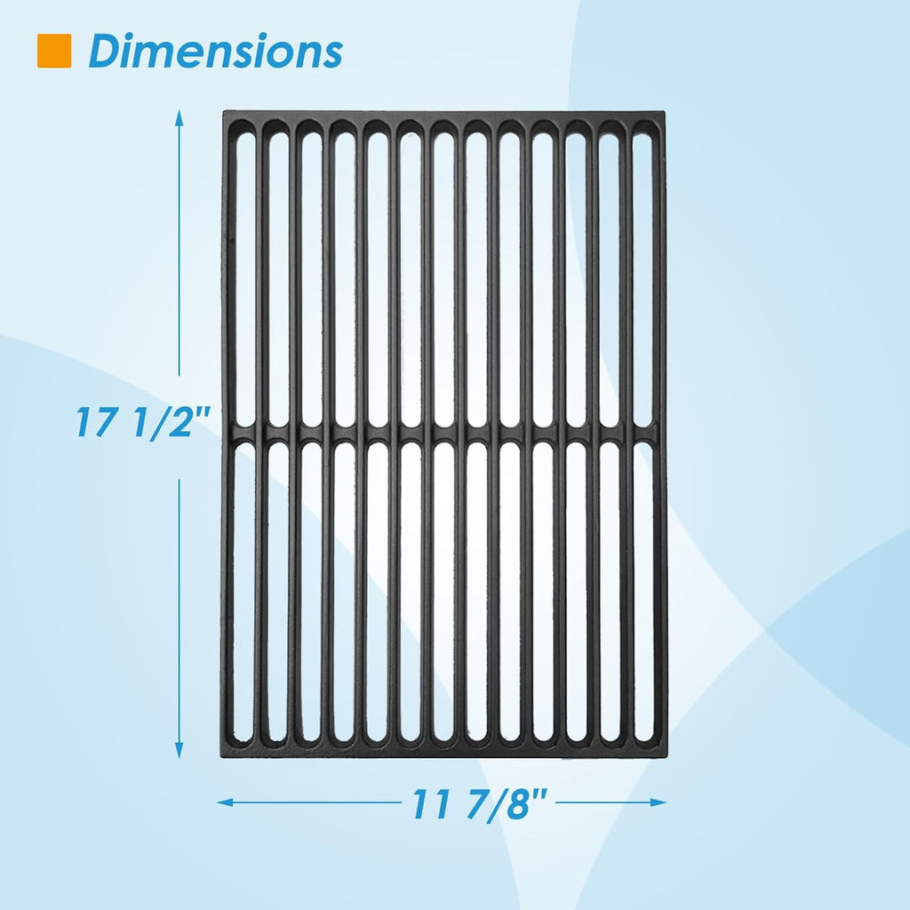 7526 7527 17.5" Grill Grates Replacement for Weber Spirit II 300 Series, for Weber Spirit 300 Grill Grates, Spirit 700, Genesis Silver/Gold/Platinum B/C, Genesis 1000-5000