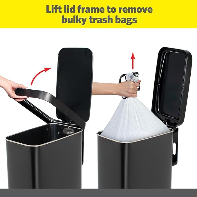 Glad Slim Trash Can with Clorox Odor Protection - Image 3