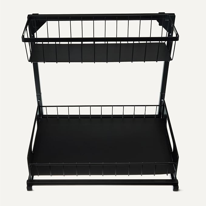 Amazon Basics L-Shape Under Sink Storage Pull Out Cabinet Organizer, - Image 4