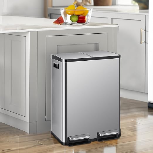 2×8 Gallon Kitchen Trash Can - Image 2