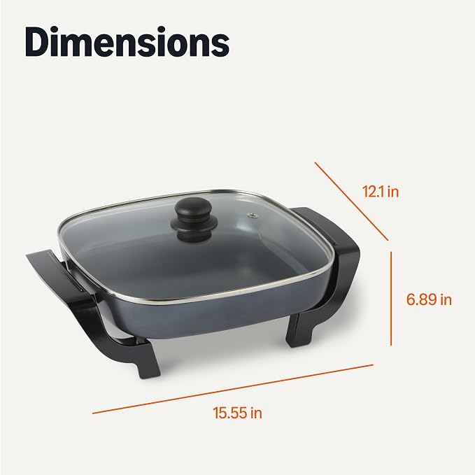 Amazon Basics Electric Skillet and Frying Pan - Image 5