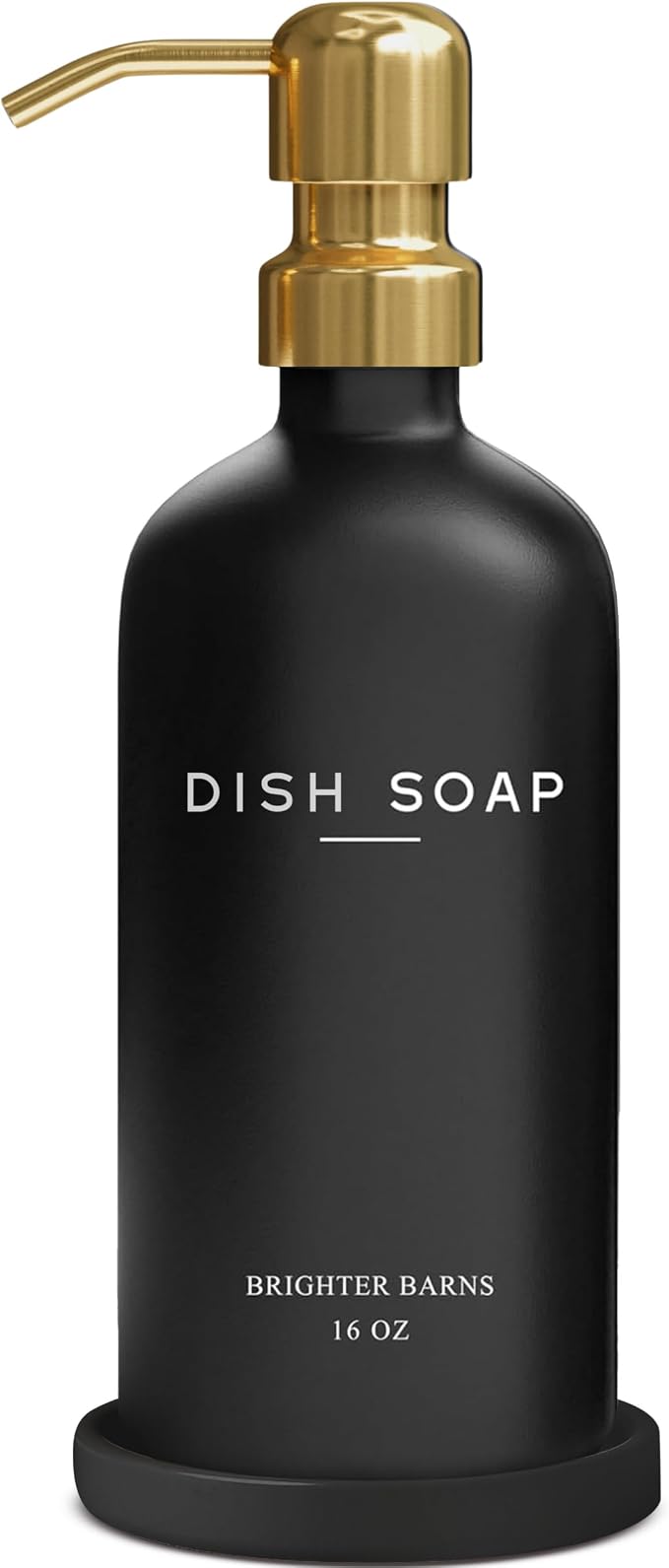 Luxury Glass Dish Soap Dispenser by BrighterBarns