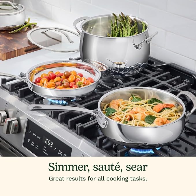 Cuisinart 12-Piece PureClad™ Triple-Ply Stainless Steel Cookware Set - Image 7