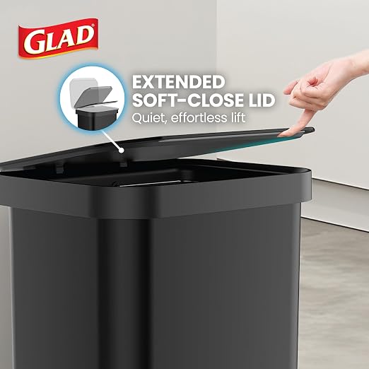 Glad Stainless Steel Step Trash Can, Series 2 - Image 7