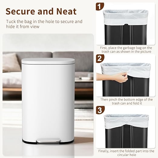 PayLessHere Stainless Steel Trash Can - Image 6