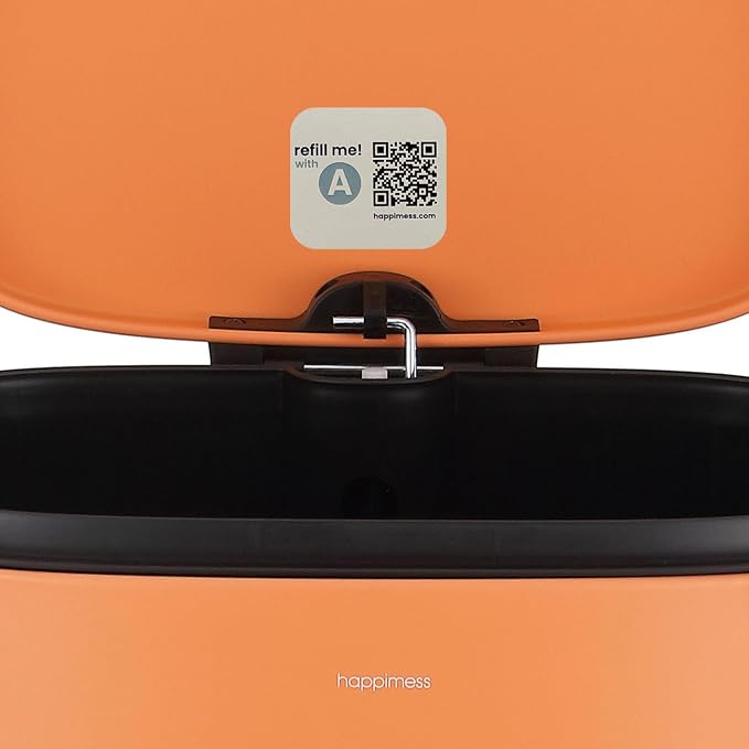 happimess HPM1011K Curtis 8-Gallon Step-Open Trash Can, Carrot Cake, - Image 7