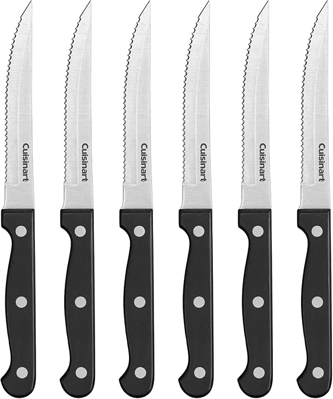 Cuisinart Knife Set, Lightweight, Stainless Steel & Durable, C77TR-6PSK by Cuisinart