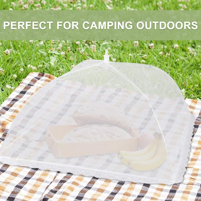 Onarway Food Covers for Outside Mesh: 3 Pack 14 Inch Pop Up Fine Fly Net for - Image 6