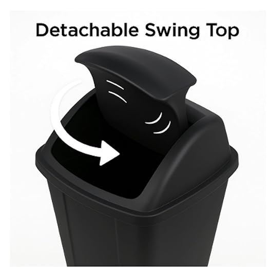 13 Gallon Swing Top Trash Can - Image 5