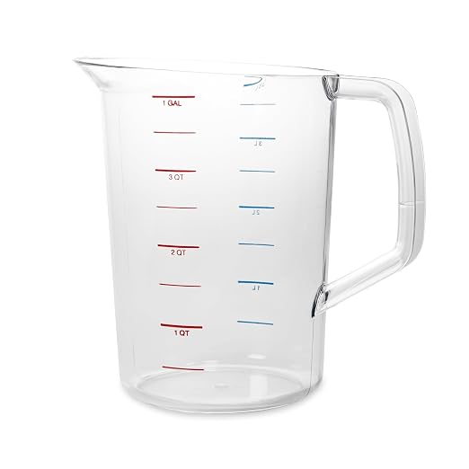 Rubbermaid Commercial Products Bouncer Clear Measuring Cup, 16-Cup/4-Quart by RubbermaidCommercialProducts