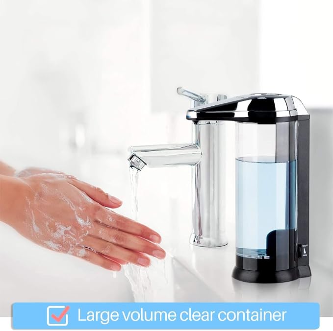 Secura 17oz Automatic Liquid Soap Dispenser, Touchless Battery Operated Hand - Image 2