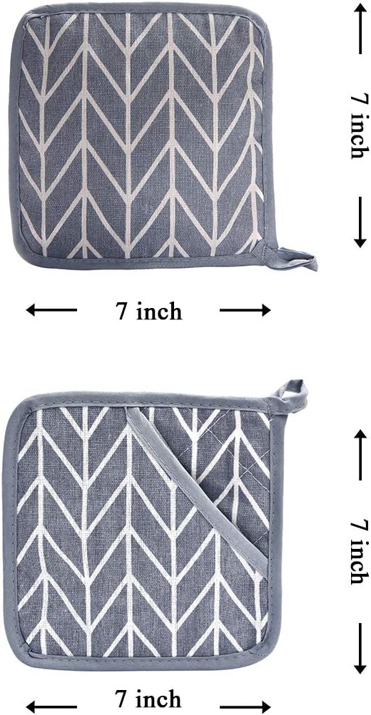 WinChange Oven Mitts and Potholders BBQ Gloves-Oven Mitts and Pot Holders Sets - Image 5