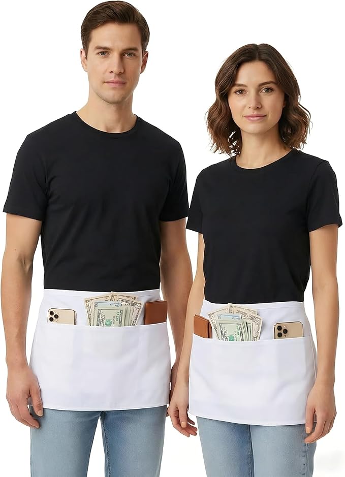 BOHARERS Waist Apron with 3 Pockets 3 Pack - Image 4