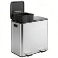 GarveeHome 2 x 8 gal Stainless Steel Double Trash Can by GarveeHome