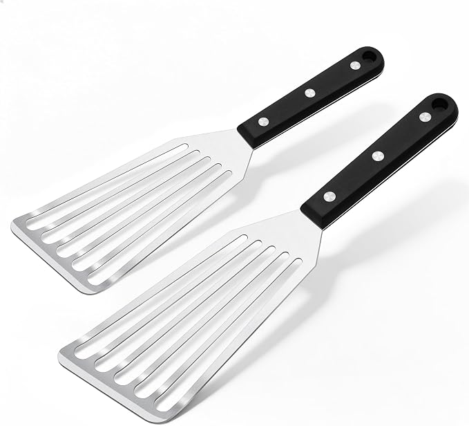 Joyfair Fish Spatula Metal Spatulas, Kitchen Slotted Turners & Outdoor Griddle by Joyfair