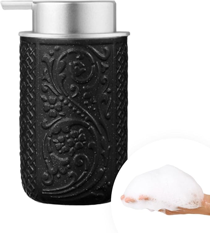 12OZ/350ML Ceramic Foaming Soap Dispenser Empty Hand Soap Dispenser Refillable by QQStudio
