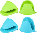 4 PCS Silicone Oven Mitts Heat Resistant Mini Oven Gloves by Libemskix