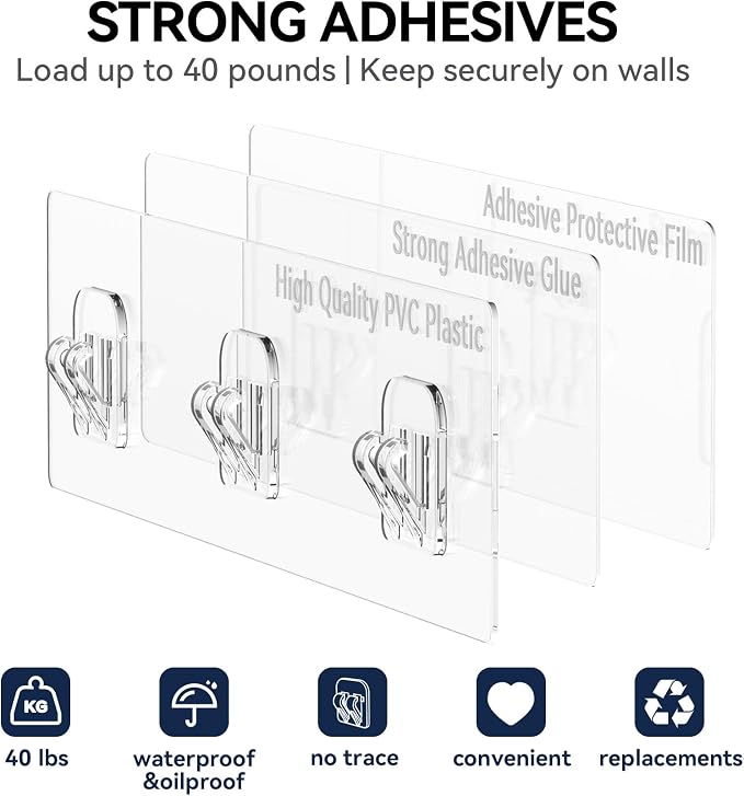 YASONIC Shower Caddy, 6 Pack Large Capacity Bath Organizer - Image 6
