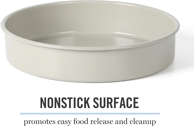 Martha Stewart Gallen 8-Inch Round Nonstick Carbon Steel Cake and Bake Pan – - Image 3
