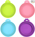 4 Pack Pet Food Can Cover Silicone Can Lids by Giozoc
