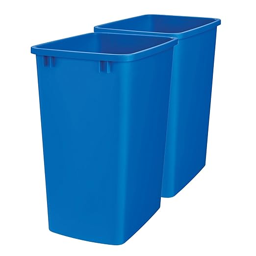 Rev-A-Shelf Polymer Replacement 35 Quart Trash Bin Recycle Waste Garbage by Rev-A-Shelf