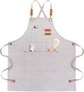 OUNLEN Chef Apron for Men Women Canvas Aprons by OUNLENAPRON