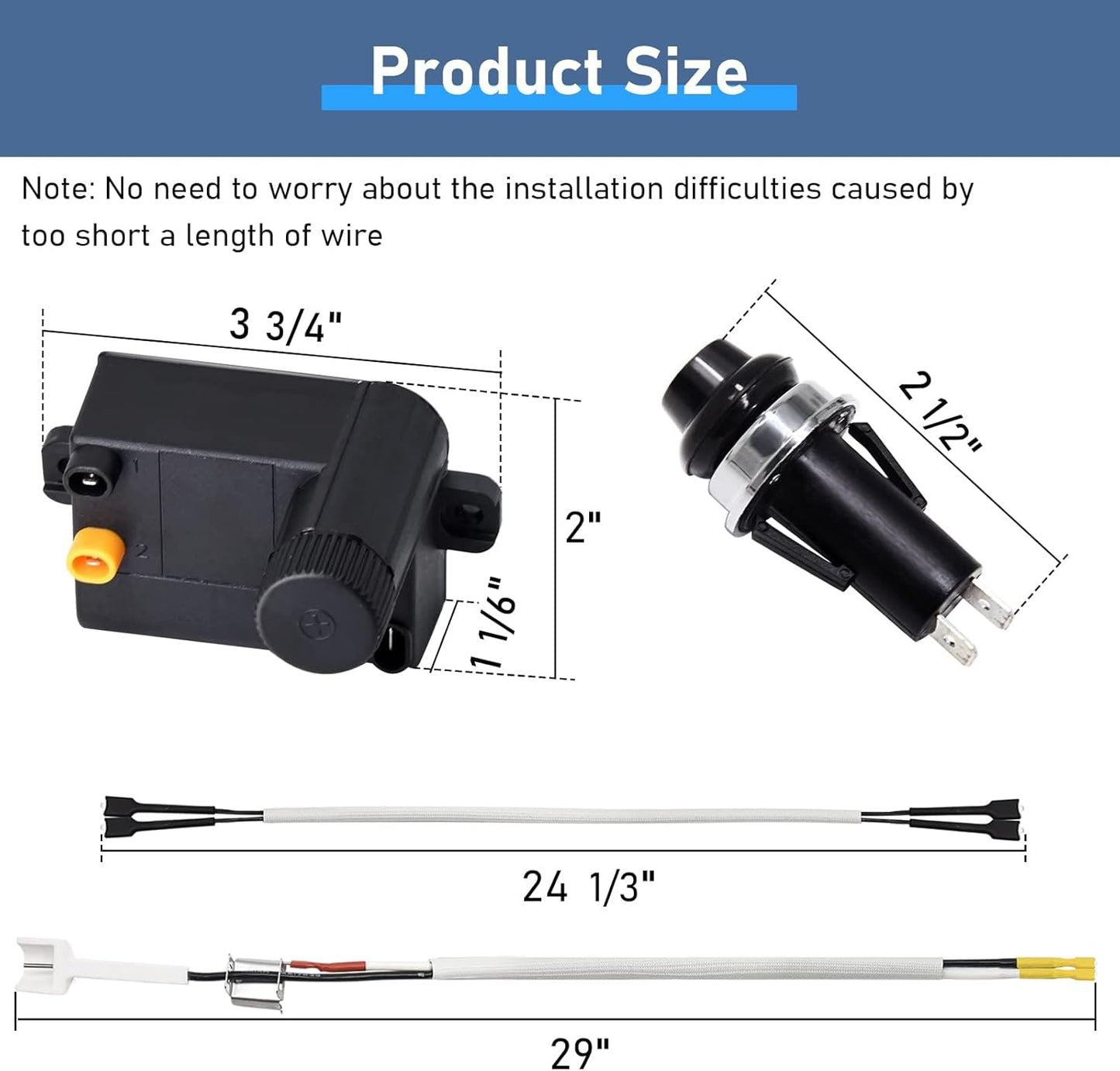Criditpid Grill Replacement Parts for Weber Spirit I/II 200 with Front Control, Stainless Steel 7635 Flavorizer Bars, 69785 Grill Burners & 7642 Igniter for Weber Spirit E210, E220, S210, S220 Grills.