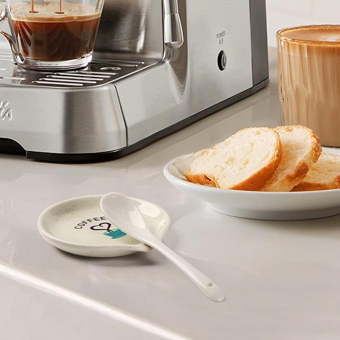FANGSUN Coffee Spoon Rest, 3.5 Inch Ceramic Spoon Holder - Image 3
