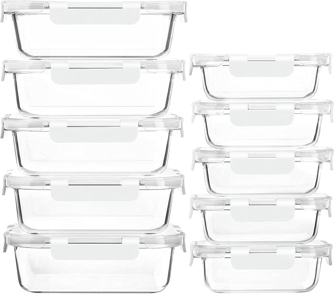 Glass Meal Prep Containers by MMCIRCO