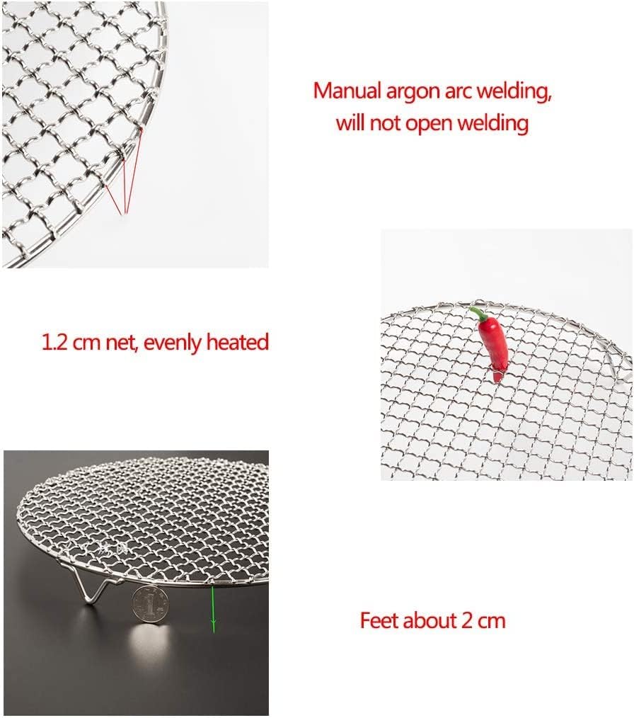 6.5" Round Cooling Rack Baking 304 Stainless Steel Versatile Steaming Grilling Fit Air Fryer,Cake Pan, Oven