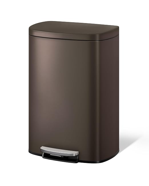 Garvee 13 gal / 50 L Metal Kitchen Trash Can by Garvee
