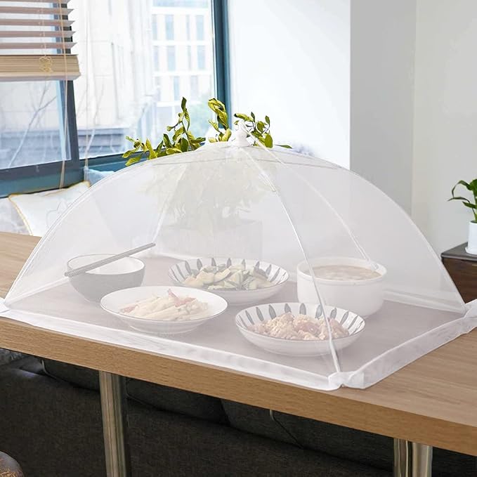 2 Pack Extra Large Food Tents SPANLA 41"X27" Pop-Up Mesh Food Covers - Image 7