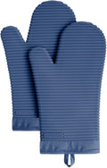 KITCHENAID Ribbed Soft Silicone Oven Mitt 2-Pack Set by KitchenAid