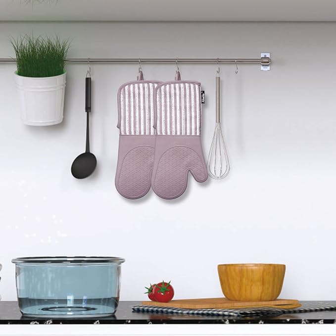 Alselo Silicone Oven Mitts Heat Resistant 932℉ - Image 7