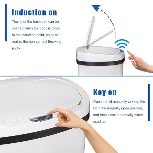 Kitchen Trash Can Office Bathroom Bedroom Waste Bin - Image 5