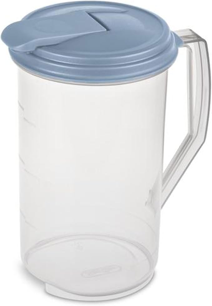 Sterilite 2 Quart Clear Round Plastic Pitcher, Dishwasher Proof - Image 7