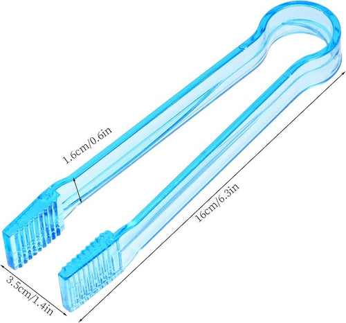 10 Pcs Plastic Buffet Serving Tongs, 6.3 Inches - Image 2