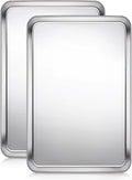 Terlulu Baking Sheet, Cookie Sheet, Stainless Steel Baking Pan, 2 Piece-19.6''x by Terlulu