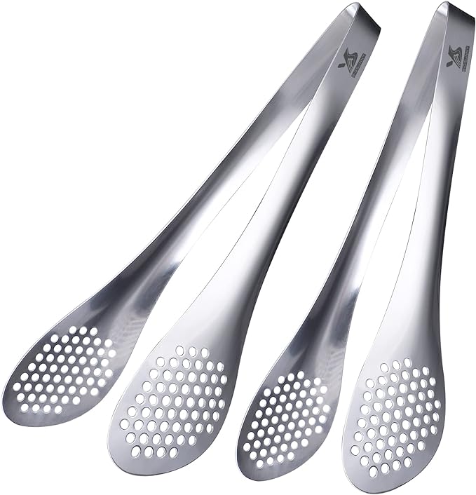 MSY BIGSUNNY 11Inch Kitchen Cooking Food Tongs Stainless Steel Buffet Tongs by MSYBIGSUNNY